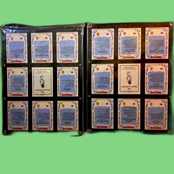 VINTAGE 1990 Peanuts full set 33 Trading Cards & 1975 Peanuts Jubilee Soft Cover - Picture 8 of 9
